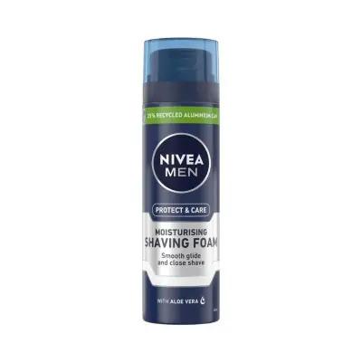 Nivea Men Protect & Care: Soothing Aloe Vera Shaving Cream for Sensitive Skin - Moisturizing, Irritation-Free Shave - 6.76 fl oz - Glamourous Grace