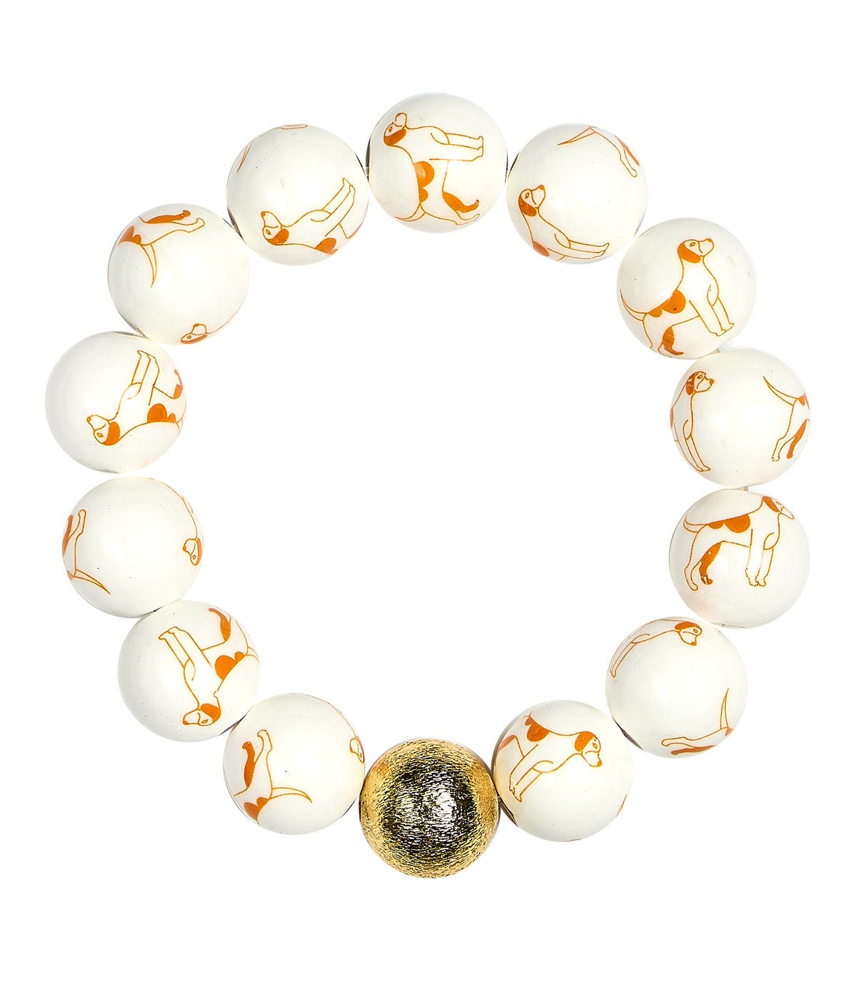 Georgia Beaded Bracelet - Hound Dog - Gameday Collection - Glamourous Grace