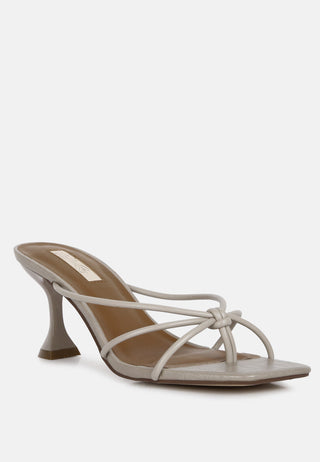 Georgia Strappy Spool Heel Sandals