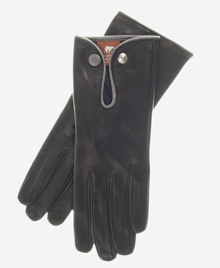 GG4110 (black/grey) - Women's Italian casual car gloves - Glamourous Grace