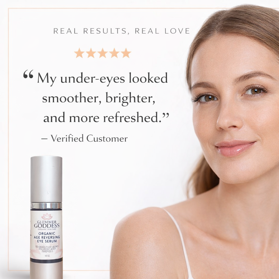 Organic Age Reversing Eye Serum – Instant Firming Treatment - Glamourous Grace