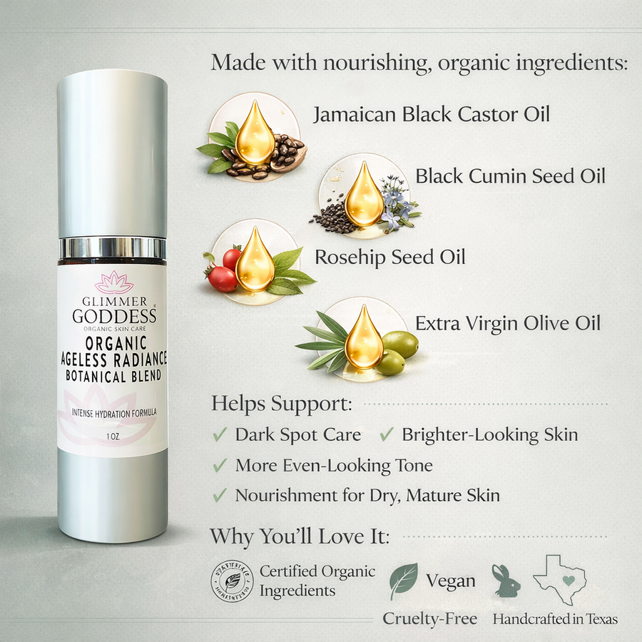 Organic Skin Brightening Serum – Ageless Radiance & Dark Spot Treatment - Glamourous Grace