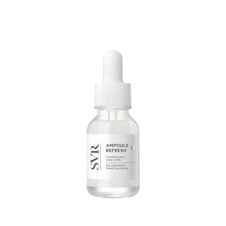 SVR Ampoule Refresh: Anti-Wrinkle Eye Cream - Reduce Fine Lines, Moisturize & Refresh Sensitive Skin - Caffeine + Metal Applicator