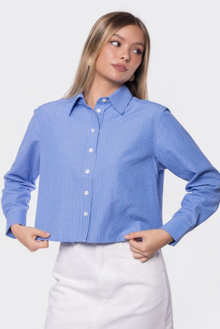 Gina Top (Blue Stripe)