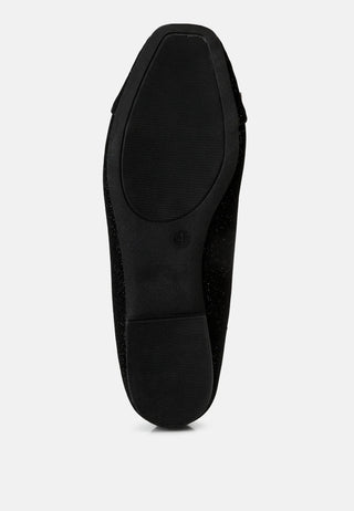 Gizeh Women Rhinestone Embellished Ballerinas