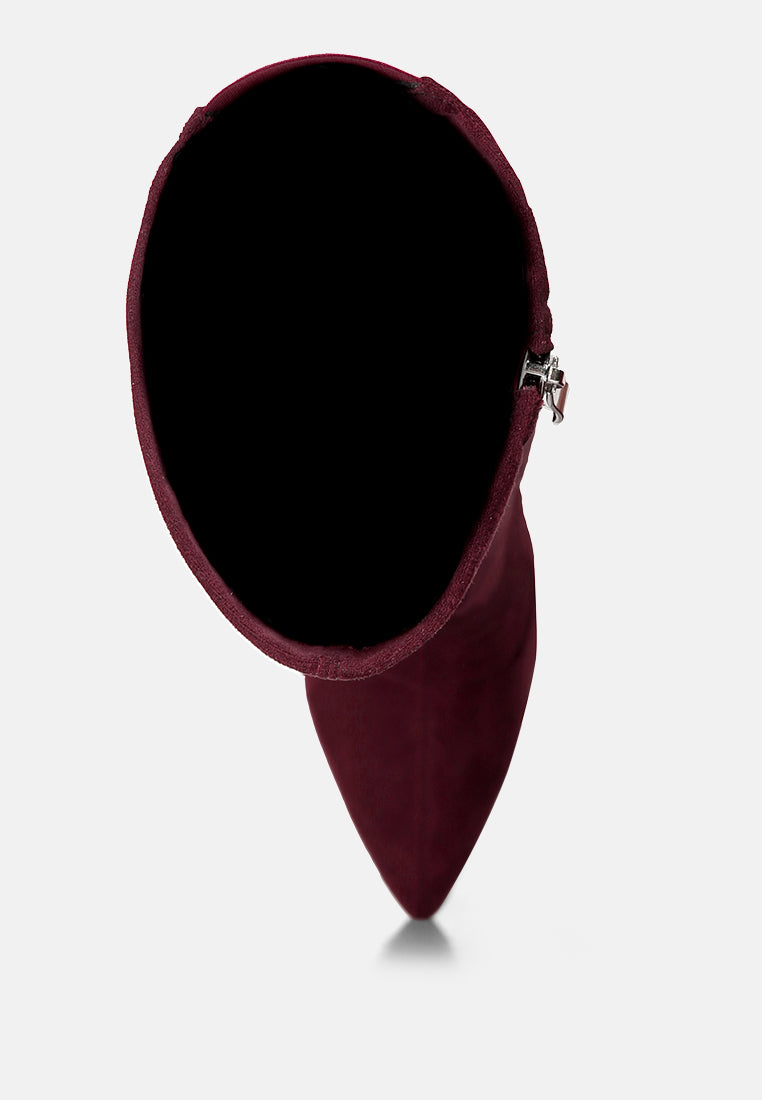 Gladol Wedge Heel Calf Boots - Glamourous Grace