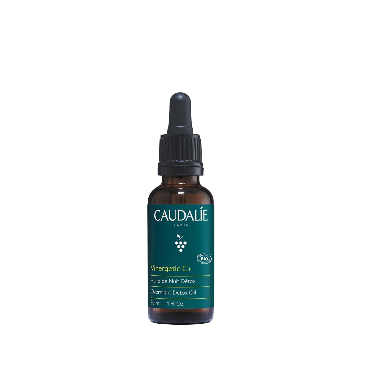 Caudalie Vinergetic C+ Night Care Oil - Detoxifying & Rejuvenating Anti-Aging Skincare - Glamourous Grace