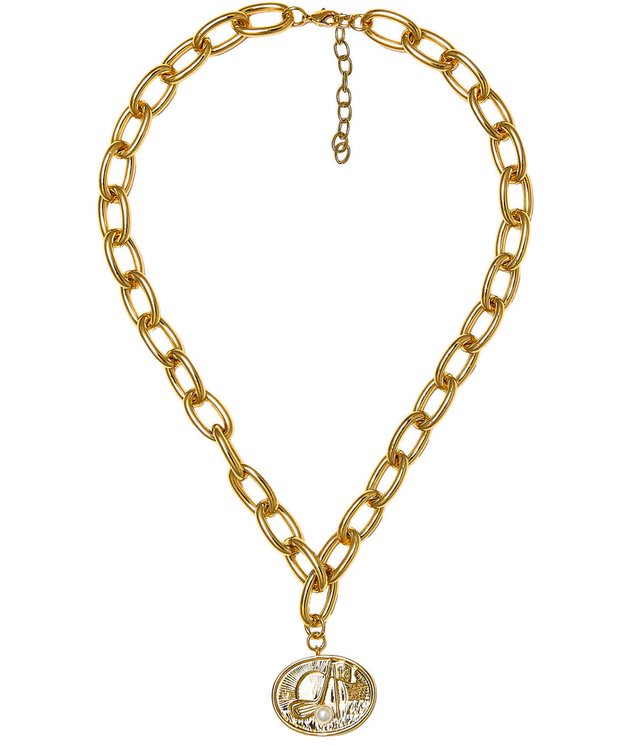 Golf Pendant Necklace - 18k Gold Plated - Glamourous Grace