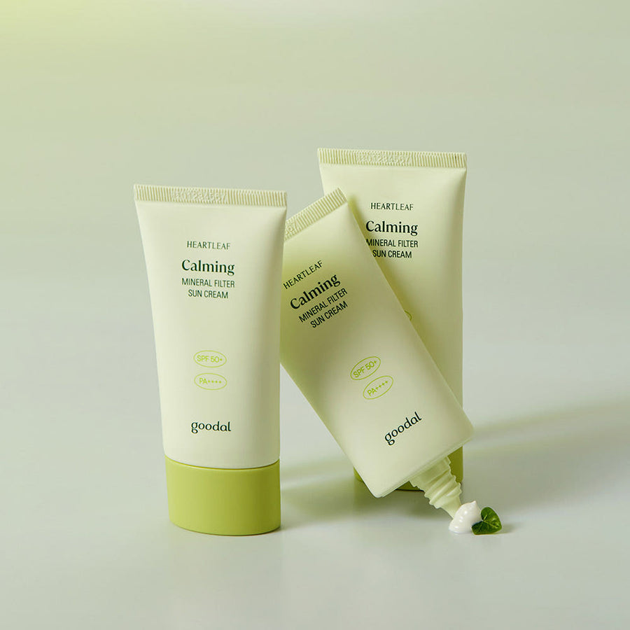 goodal Heartleaf Calming Mineral Filter Sun Cream 50ml SPF50+ PA++++ - Glamourous Grace