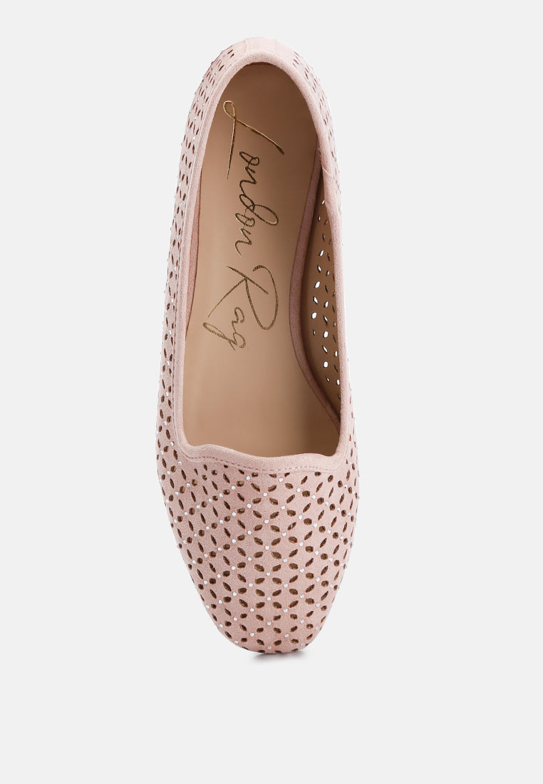 Gordon Perforated Ballerinas - Glamourous Grace