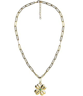 Grace Necklace - 18k Plated Paper Clip Chain-Kristin Kennedy Collection - Glamourous Grace