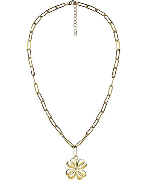 Grace Necklace - 18k Plated Paper Clip Chain-Kristin Kennedy Collection - Glamourous Grace