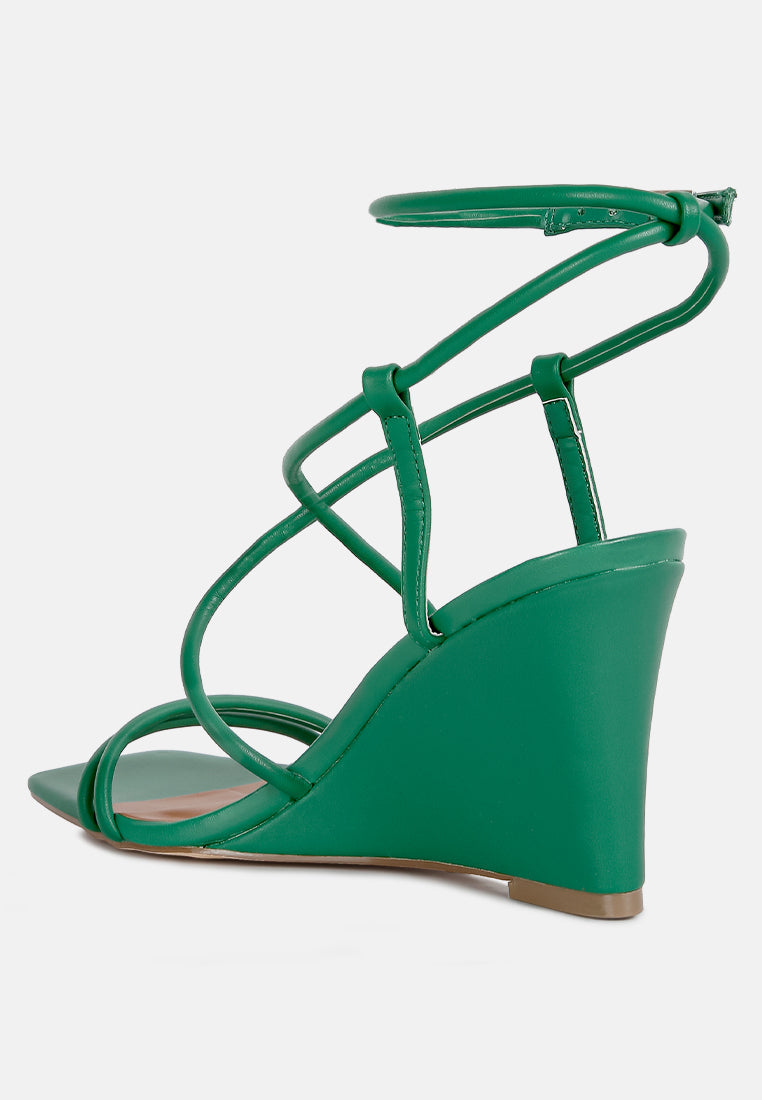 Gram Hunt Ankle Strap Wedge Sandals - Glamourous Grace