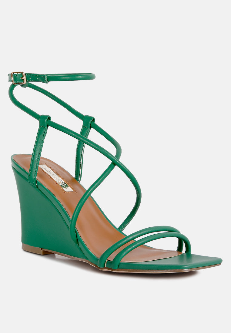 Gram Hunt Ankle Strap Wedge Sandals - Glamourous Grace
