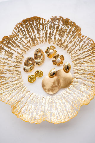 Greek Gold Key Stud - Earrings - Glamourous Grace