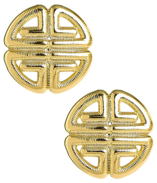 Greek Gold Key Stud - Earrings - Glamourous Grace