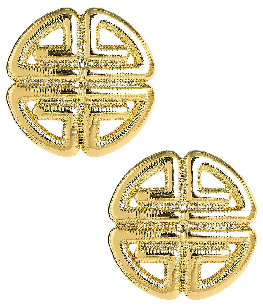 Greek Gold Key Stud - Earrings - Glamourous Grace