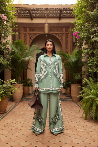 Green Paisley Set - 1