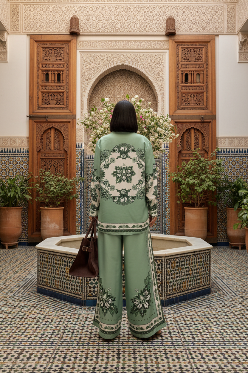 Green Paisley Set - 3