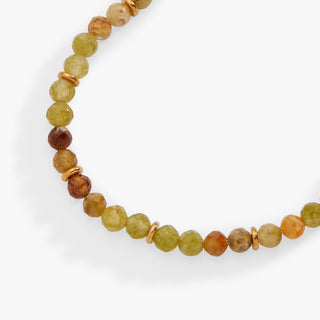 Green Ombre Semi-Precious Beaded Anklet