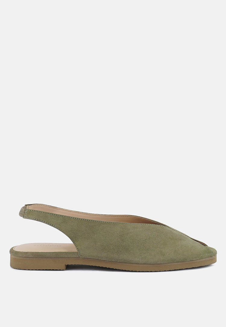 Gretchen Mustard Slingback Flat Sandals - Glamourous Grace
