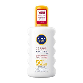 Nivea Sunscreen Spray SPF 50+ for Sensitive Skin - Water-Resistant, Fragrance-Free, Dermatologically Tested - 6.76 fl oz - Glamourous Grace