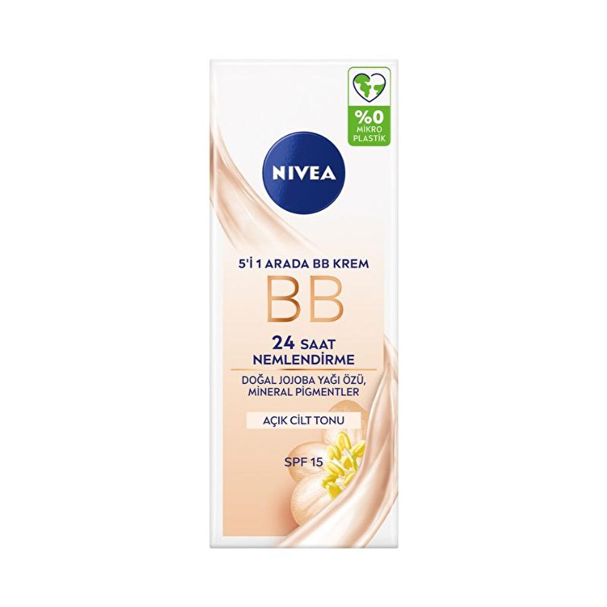 Nivea Essentials BB Cream - 5-in-1 Daytime Facial Care for Even Skin Tone & Imperfection Concealment - Glamourous Grace