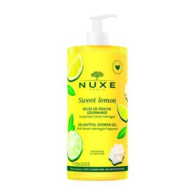 Nuxe Sweet Lemon Delightful Shower Gel: Refreshing & Fragrant - 750ml Large Size for Long Lasting Use - Glamourous Grace
