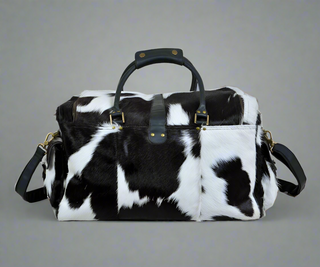 Cowhide Hair on Leather Travel Bag - Glamourous Grace