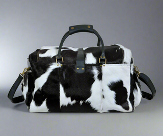 Cowhide Hair on Leather Travel Bag - Glamourous Grace