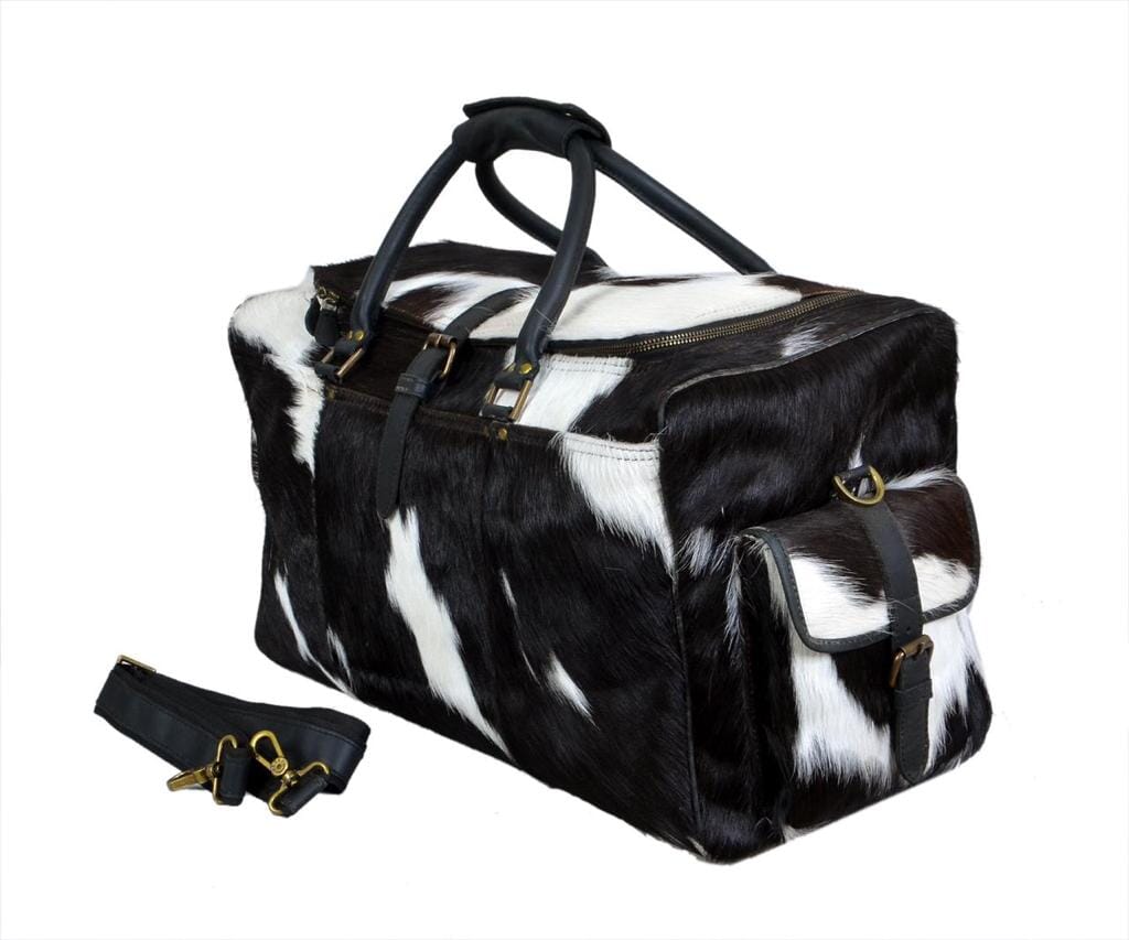 Cowhide Hair on Leather Travel Bag - Glamourous Grace