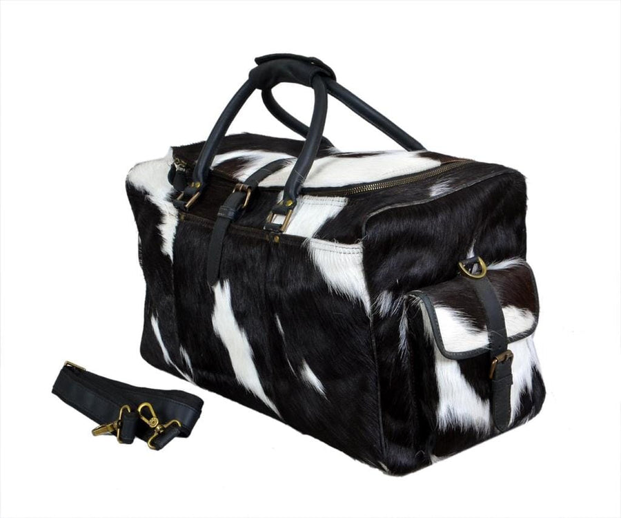 Cowhide Hair on Leather Travel Bag - Glamourous Grace