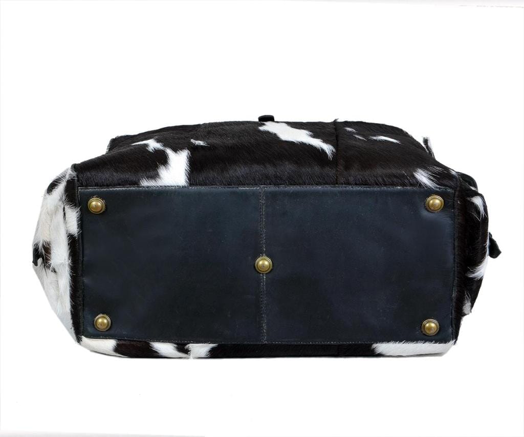 Cowhide Hair on Leather Travel Bag - Glamourous Grace