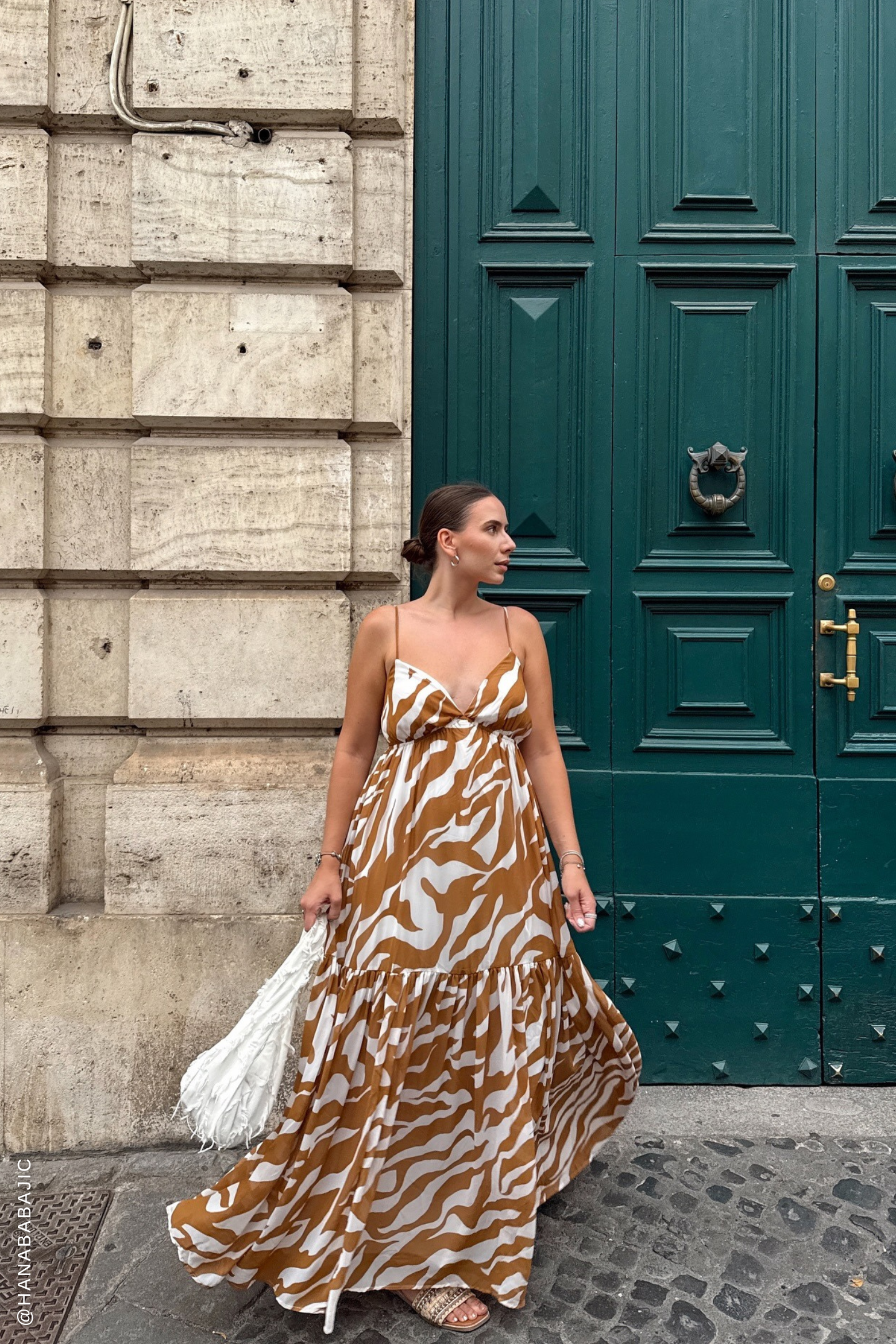 DEW KISS ALMOND WOVEN MAXI DRESS - Glamourous Grace