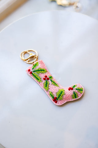 Hand Beaded  - Key Chains - Bag Charm - Glamourous Grace