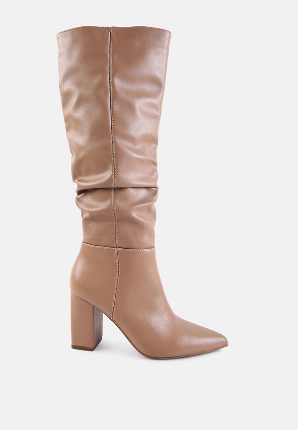 Hanoi Knee High Slouch Boots - Glamourous Grace