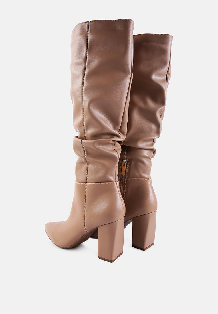 Hanoi Knee High Slouch Boots - Glamourous Grace