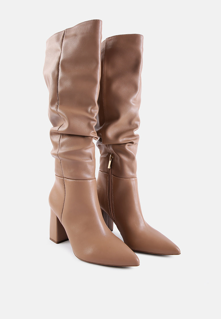 Hanoi Knee High Slouch Boots - Glamourous Grace