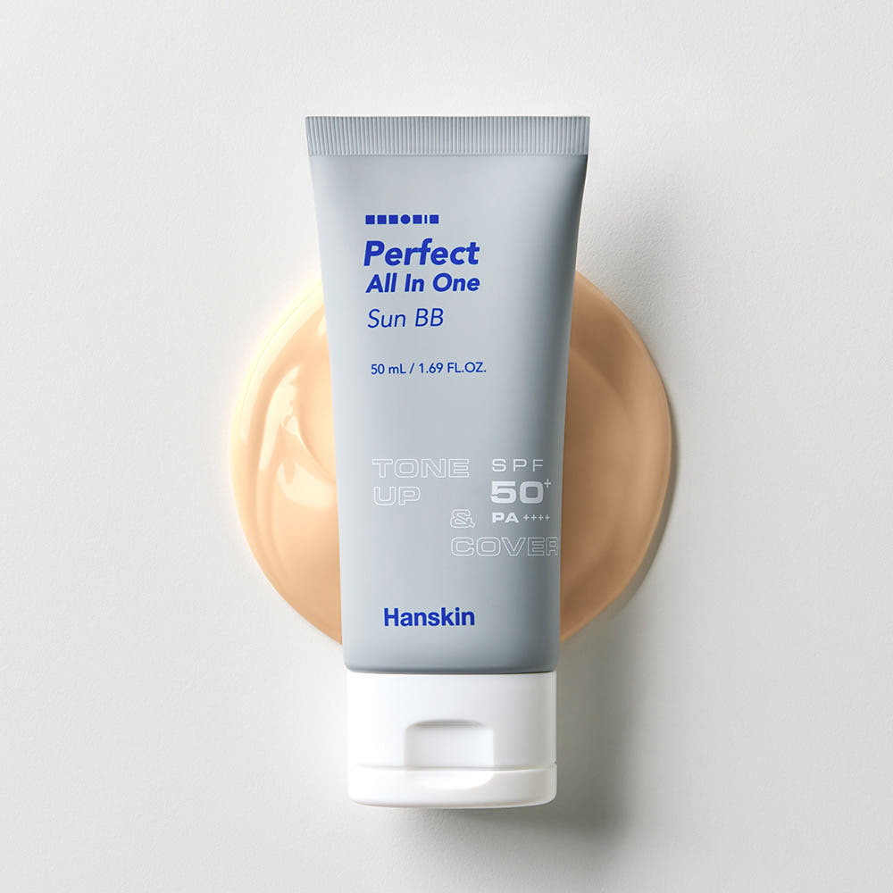 Hanskin Perfect All In One Sun BB SPF50+ PA++++ 50ml - Glamourous Grace