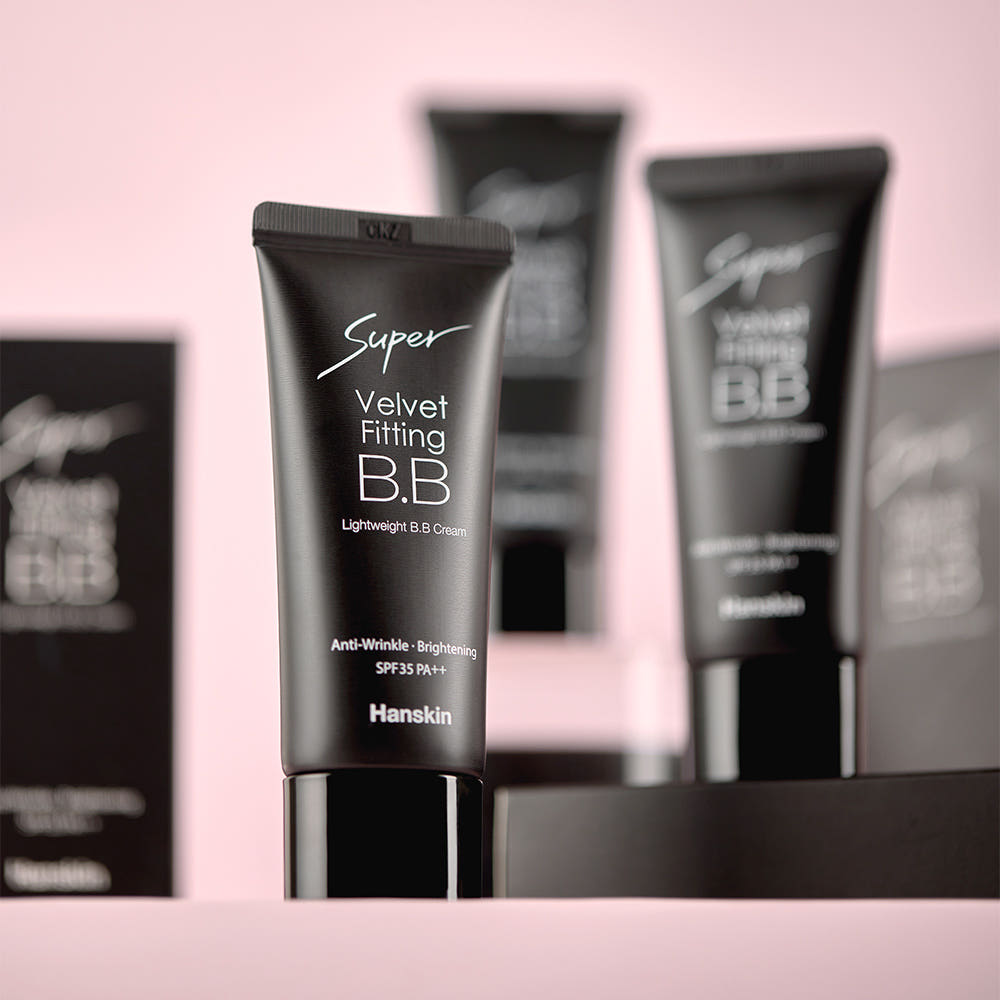 Hanskin Super Velvet Fitting BB Cream SPF35 PA++ 30g - Glamourous Grace