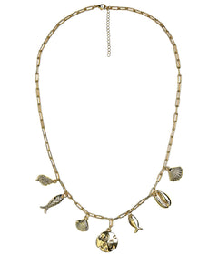 Harbour Charm Necklace - 18k Gold Plated - Belle of the Ball Collection