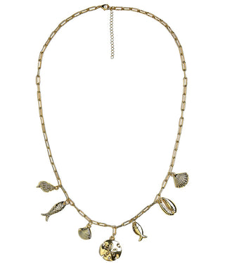 Harbour Charm Necklace - 18k Gold Plated - Belle of the Ball Collection - Glamourous Grace