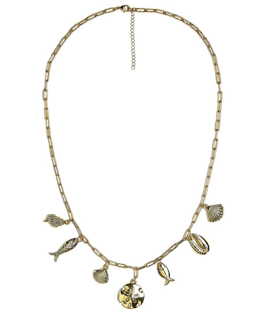 Harbour Charm Necklace - 18k Gold Plated - Belle of the Ball Collection - Glamourous Grace