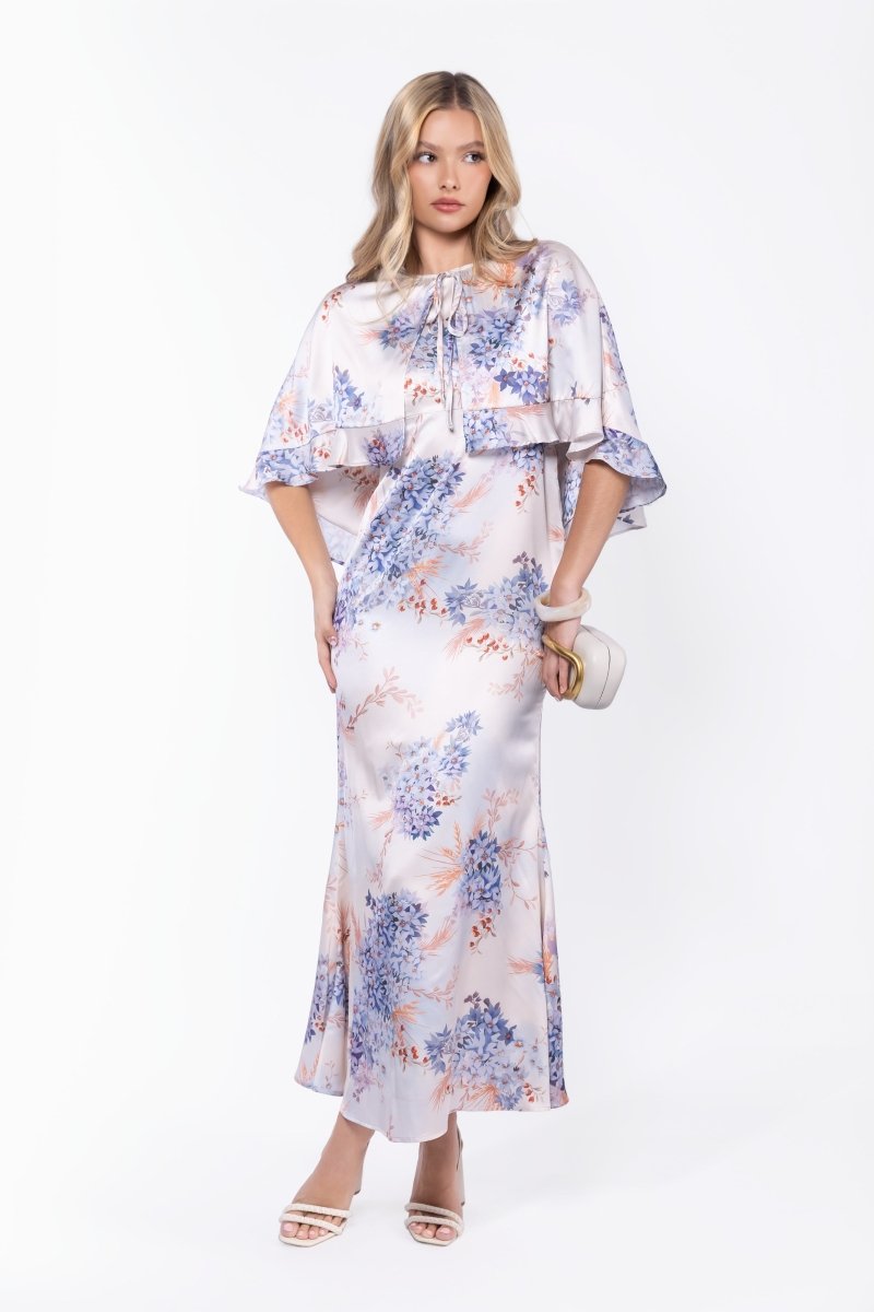 Harper Dress (Ivory Pattern) - Glamourous Grace