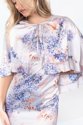 Harper Dress (Ivory Pattern)