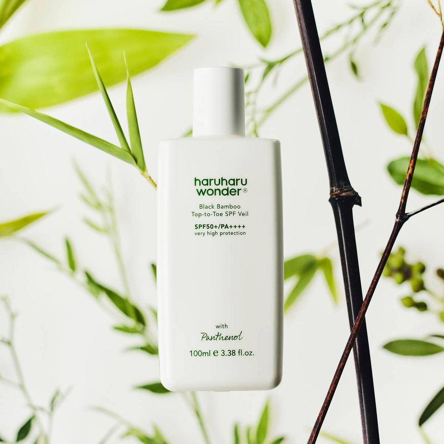[haruharu wonder] Black Bamboo Top-to-Toe SPF Veil SPF50+ PA++++ 100ml - Glamourous Grace