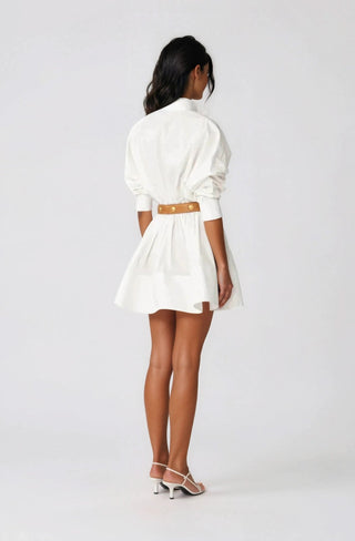Hattie Shirt Dress – White - Glamourous Grace