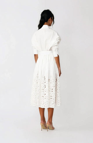 Hayden Shirt Dress – White - Glamourous Grace