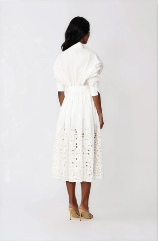 Hayden Shirt Dress – White - Glamourous Grace