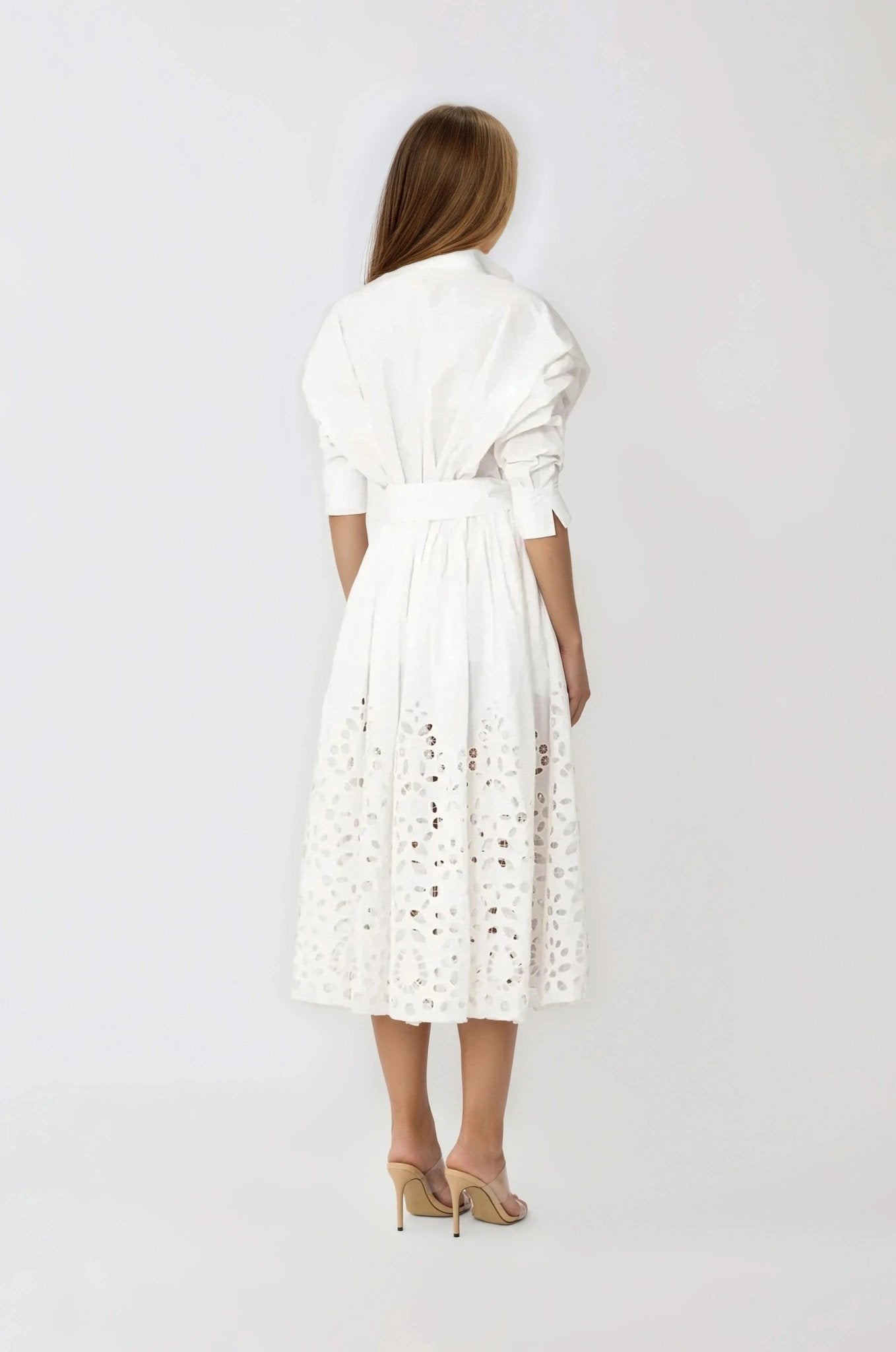 Hayden Shirt Dress – White - Glamourous Grace